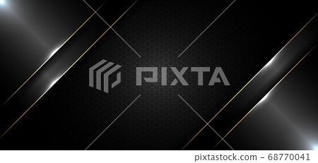Abstract banner design template black glossy with Abstract banner design template black glossy with 68770041