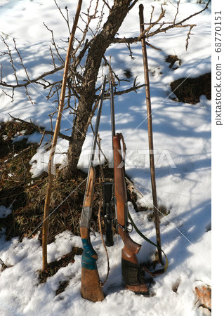 Hunting weapons in the mountains of Tajikistan 68770151