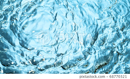 Water surface on blue background 68770321