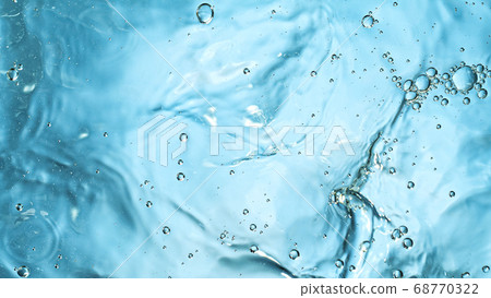 Water surface on blue background 68770322