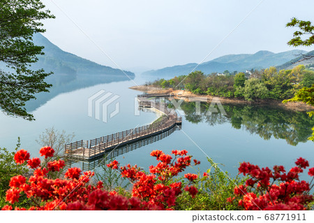 Daecheong Lake in spring Daecheong Lake in spring 68771911