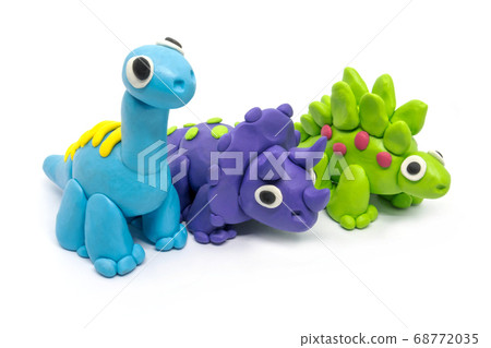 Play dough group Brachiosaurus, Triceratopson, Play dough group Brachiosaurus, Triceratopson, 68772035