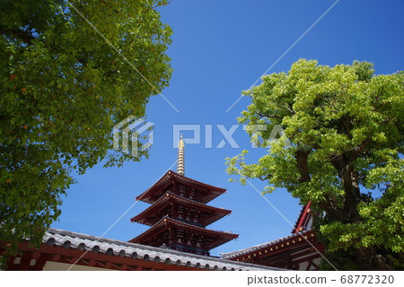 日德王子建造的日本第一座佛教寺院四天王寺 日德王子建造的日本第一座佛教寺院四天王寺 68772320