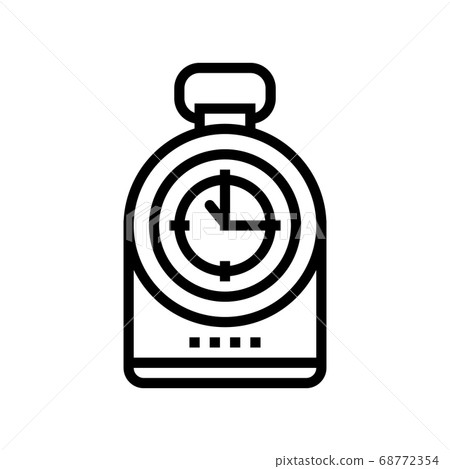 compass tool line icon vector illustration 68772354