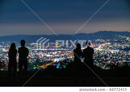 《Nara Prefecture》 Three major night views of New Japan and Mt. Wakakusa 《Nara Prefecture》 Three major night views of New Japan and Mt. Wakakusa 68772415
