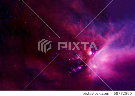 A beautiful colored galaxy. Elements of this image were furnished by NASA. 68772890