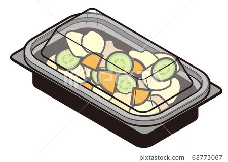 Potato salad with food pack Potato salad with food pack 68773067