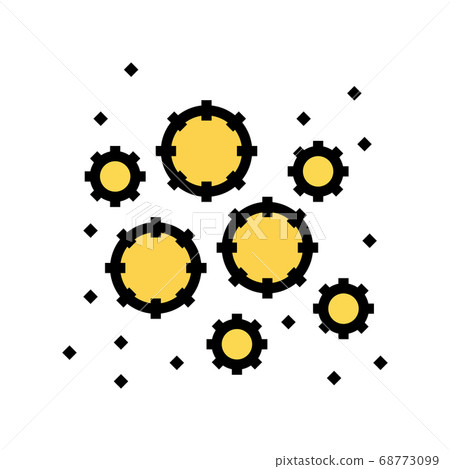 virus disease color icon vector illustration 68773099
