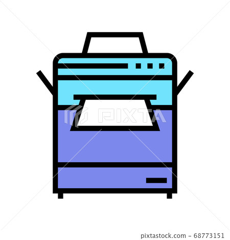 printer office device color icon vector illustration printer office device color icon vector illustration 68773151