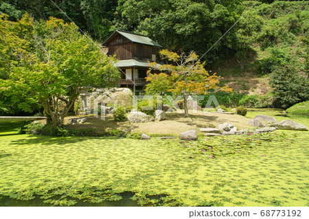 Feudal domain feudal lord daimyo garden Konsuien Horaijima and Ginpaku Ashimori, Kita-ku, Okayama, Okayama Prefecture Feudal domain feudal lord daimyo garden Konsuien Horaijima and Ginpaku Ashimori, Kita-ku, Okayama, Okayama Prefecture 68773192