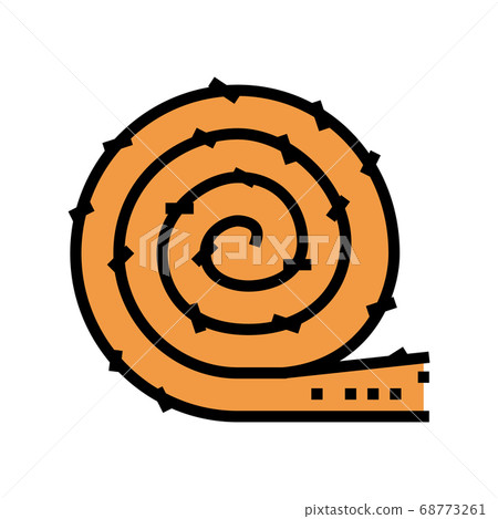 insulation building material roll color icon vector illustration insulation building material roll color icon vector illustration 68773261