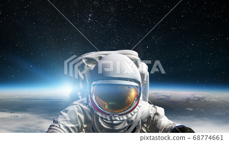 Concept of conquering the universe by the human Concept of conquering the universe by the human 68774661