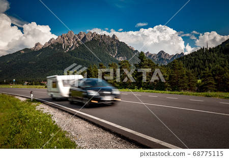 Family vacation travel, holiday trip in motorhome Family vacation travel, holiday trip in motorhome 68775115