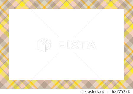 Vintage frame vector. Scottish border pattern Vintage frame vector. Scottish border pattern 68775258