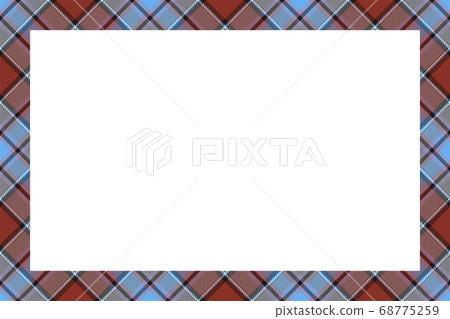 Vintage frame vector. Scottish border pattern 68775259