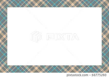 Vintage frame vector. Scottish border pattern Vintage frame vector. Scottish border pattern 68775260