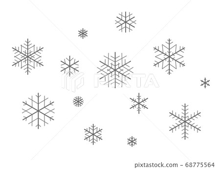 Set of vector snowflakes for christmas holidays. Set of vector snowflakes for christmas holidays. 68775564