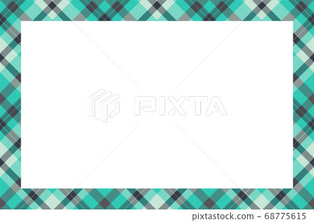 Vintage frame vector. Scottish border pattern 68775615