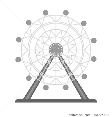 Tourist attraction. Vector 68775682