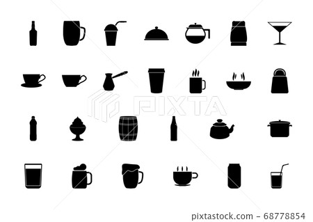Container for storing drinks and food black color  68778854
