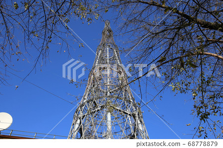 Shukhov radio tower or Shabolovka tower in Moscow, Russia 68778879