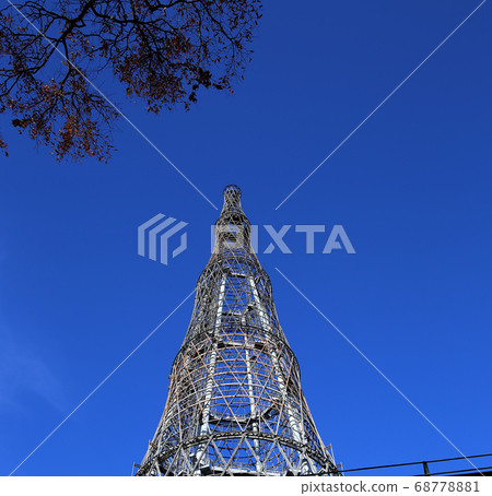 Shukhov radio tower or Shabolovka tower in Moscow, Russia 68778881