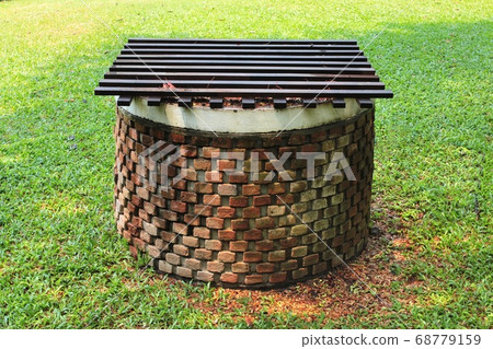 the artesian well in the grasses garden 68779159