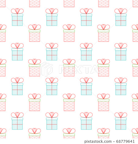 Present or gift boxes. Outline vector. Present or gift boxes. Outline vector. 68779641
