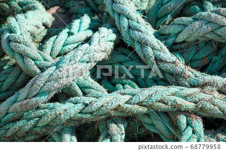 Close-Up Of An Old Boat Rope 68779958