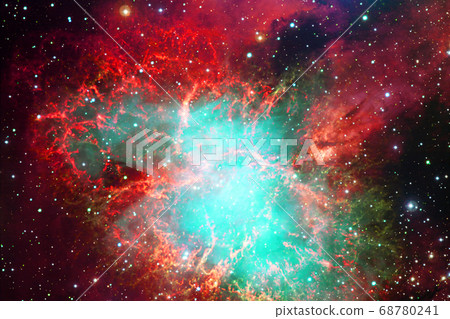 Cosmic landscape. Nebula. Elements of this image furnished by NASA. 68780241