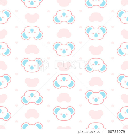 Cute koala seamless pattern background 68783079
