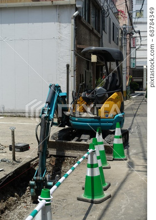 Road work Excavation work Water supply work 68784349