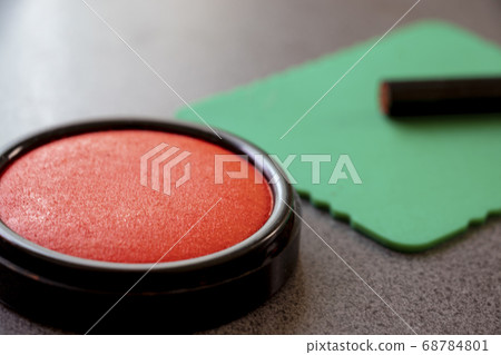 Vermillion and seal 68784801