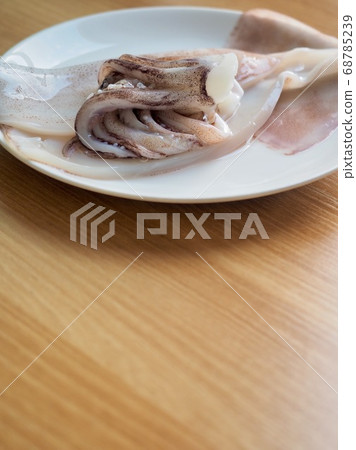 Fresh seafood squid 68785239