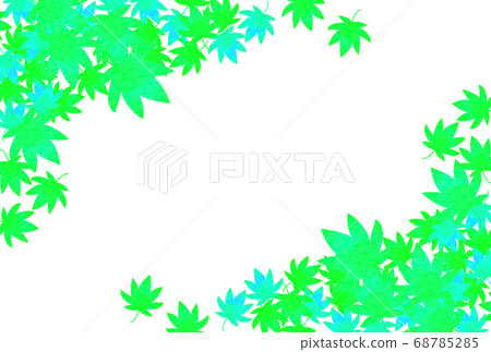 楓葉背景（綠松石） 68785285