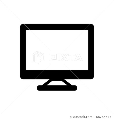 monitor, lcd symbol line icon, Vector Illustration 68785577