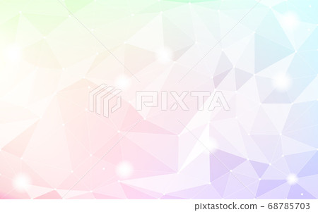 Background material, polygon-like rainbow gradient - Stock Illustration ...