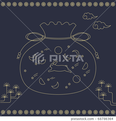 Korean traditional pattern illustration-lucky bag Korean traditional pattern illustration-lucky bag 68786364