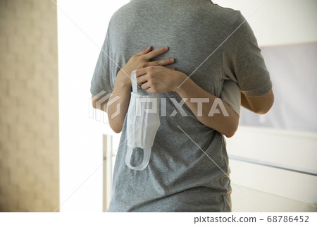 Couple hugging each other with masks off 68786452