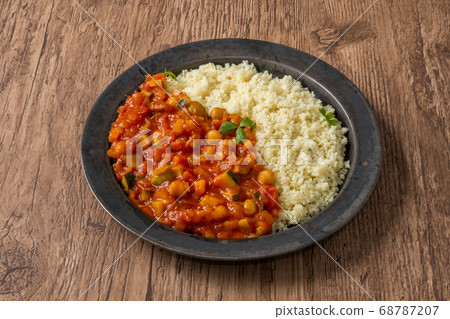 北非美食蒸鷹嘴豆蒸粗麥粉 68787207
