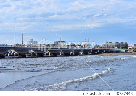 Tide flow near Enoshima Bridge Tide flow near Enoshima Bridge 68787448