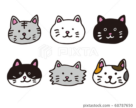 Cat Icon icon minimal isolated white minimalistic kitty Stock Vector by  ©moleks 111406994