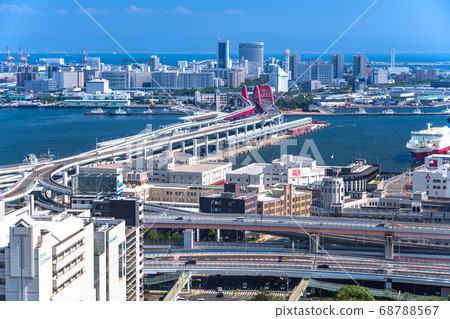 《兵庫縣》從神戶市市區三宮看港口島 68788567