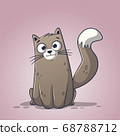 Cute Cartoon Cat 68788712