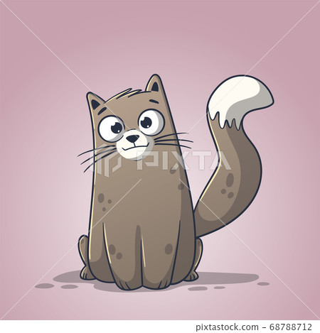 Cute Cartoon Cat 68788712