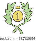 Handwritten ranking icon No.1 68788956