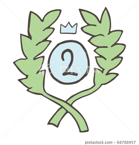Handwritten ranking icon No.2 Handwritten ranking icon No.2 68788957