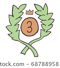 Handwritten ranking icon No.3 68788958