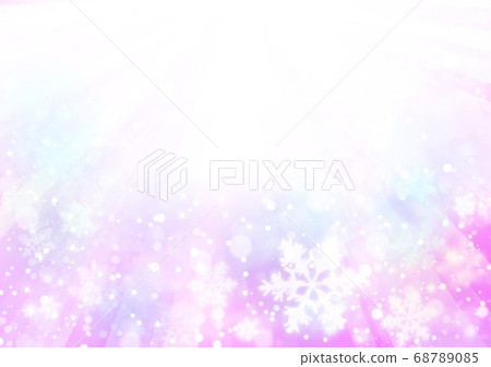 Pink radiation and snow Pink radiation and snow 68789085