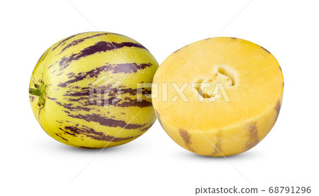 pepino melons on a white background pepino melons on a white background 68791296